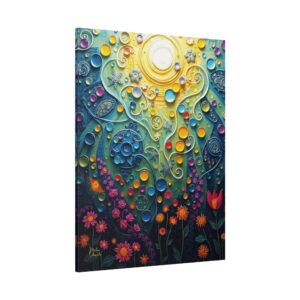 Beneath the Light - Textured Symbolist Canvas Wall Art