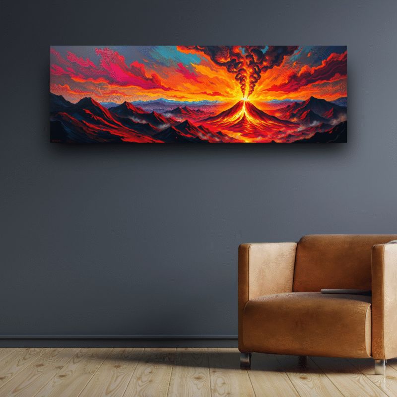Volcanic Rebirth Eruption - Canvas Wall Art - Image 4