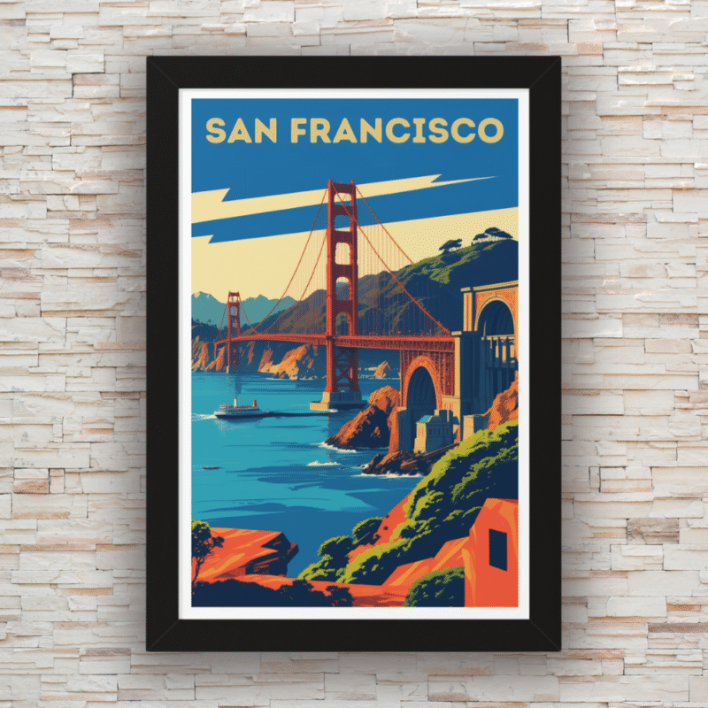 Golden Gate Majesty - San Francisco Framed Art Print - Image 2