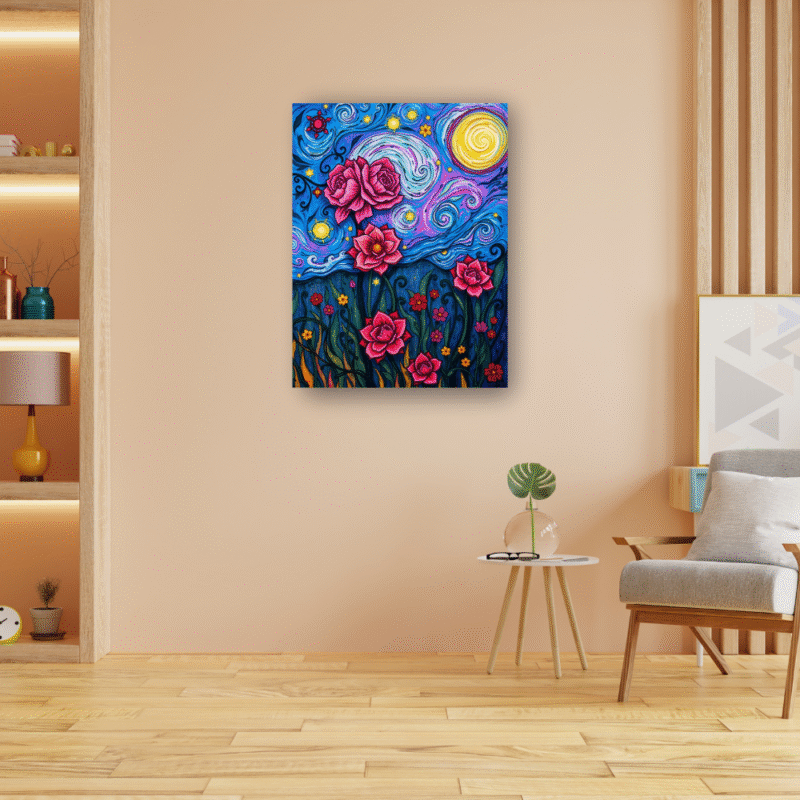 Starborn Garden - Modern Canvas Wall Art - Image 3