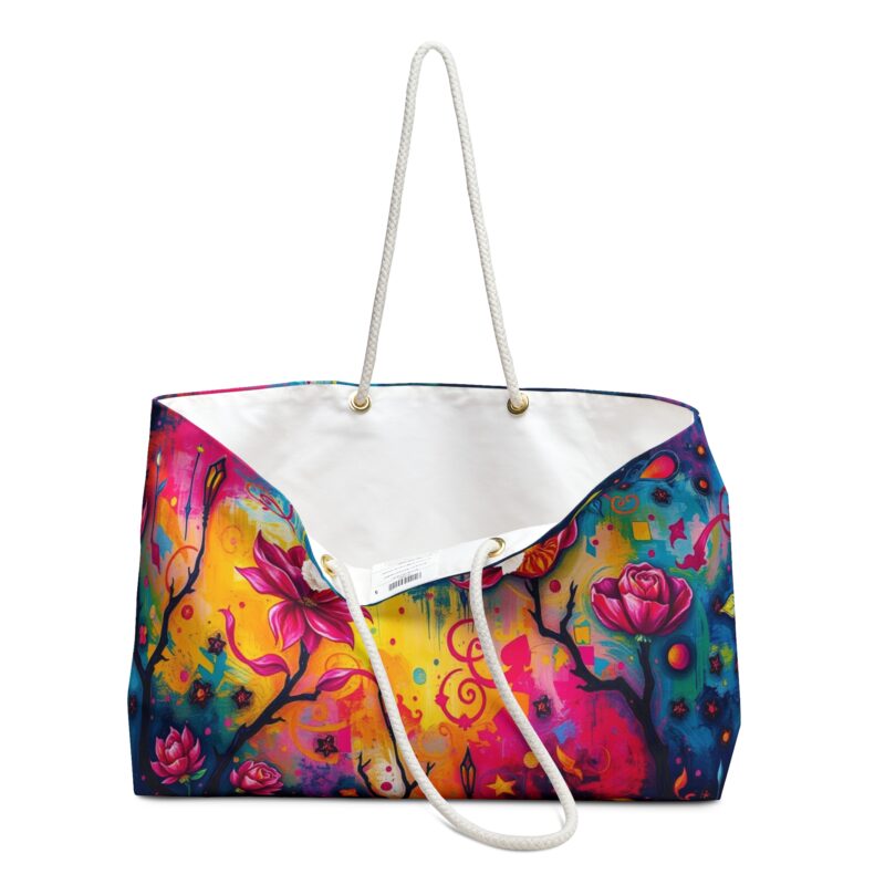 Rebel Garden Weekender Beach Tote Bag - Image 3