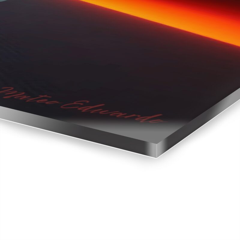 Fire Dune Valley | Glowing Desert Moon Acrylic Wall Art - Image 8
