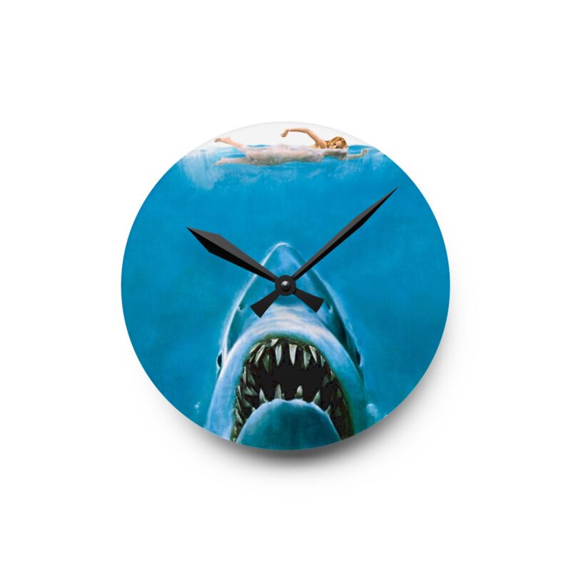 Great White Ascent Acrylic Wall Clock - Image 2