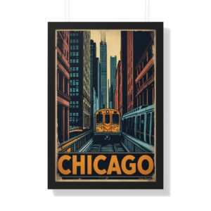 Elevated Journey - Chicago L Train Fine Art Print