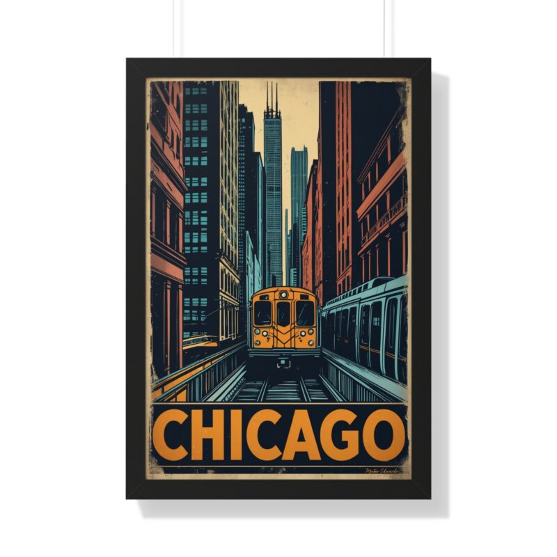 Elevated Journey - Chicago L Train Fine Art Print