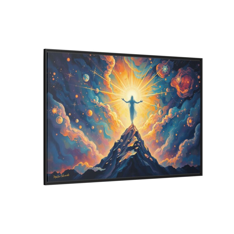 Divine Summit | Spiritual Fantasy Framed Canvas Wall Art