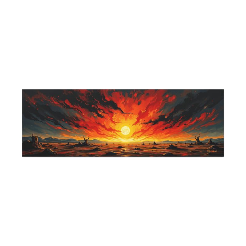 An Eerie Kind of Calm - Panoramic Canvas Wall Art - Image 2