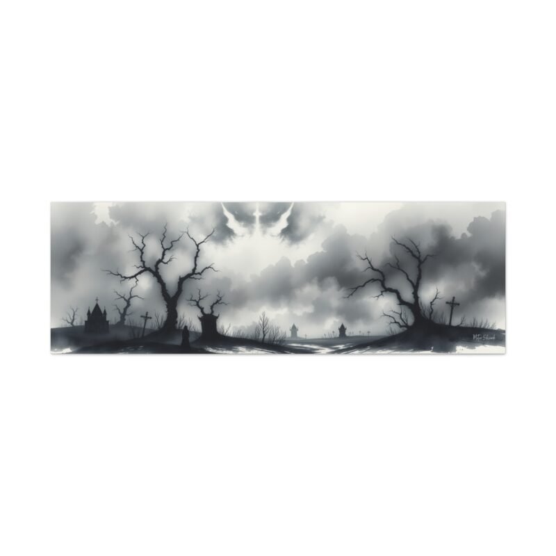 Phantom Whispers - Dark Gothic Canvas Wall Art - Image 8
