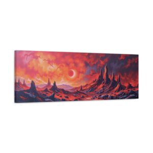 Brimstone Abyss - Panoramic Canvas Wall Art