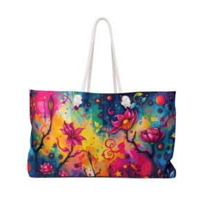 Rebel Garden oversized floral beach tote bag