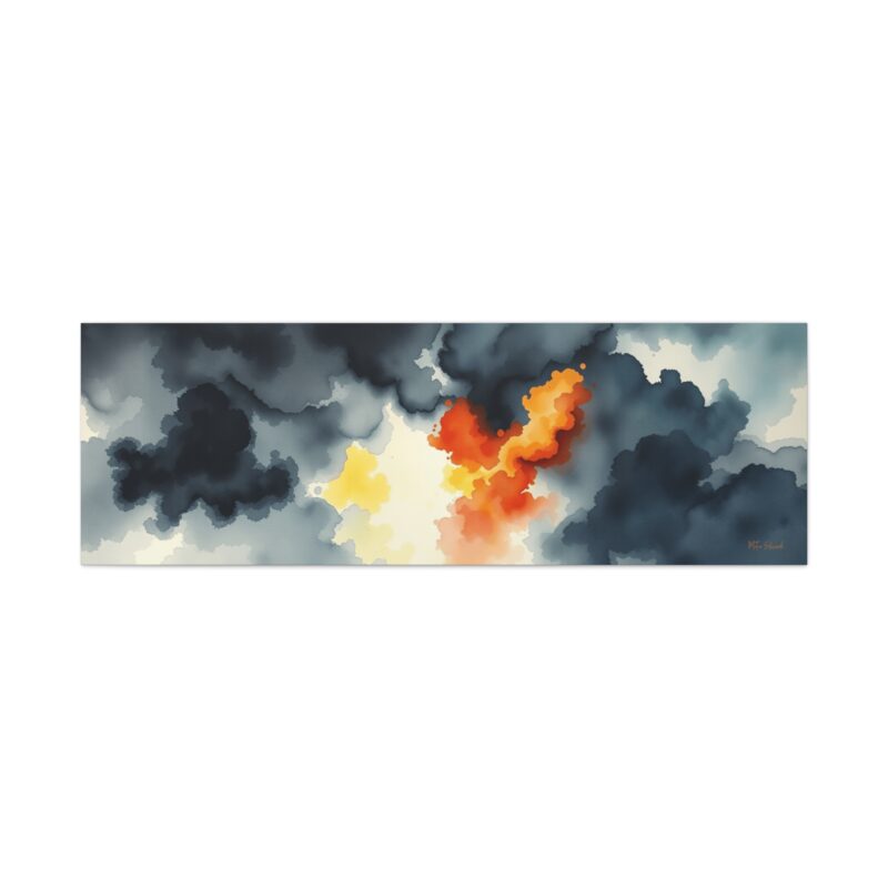 Breaking Through Abstract Storm Canvas Wall Art - Image 8