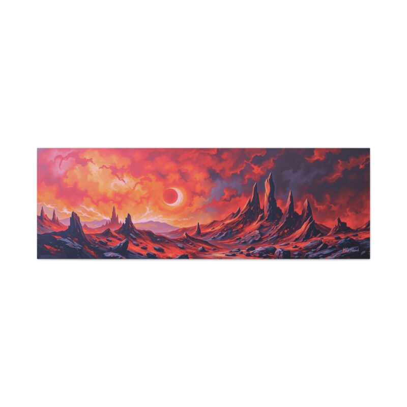 Brimstone Abyss - Panoramic Canvas Wall Art - Image 8