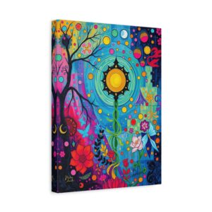 Lightkeeper’s Garden - Modern Symbolist Canvas Wall Art