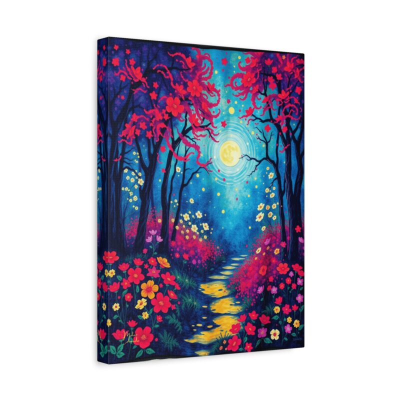 Moonpath Stillness - Fauvist Canvas Wall Art