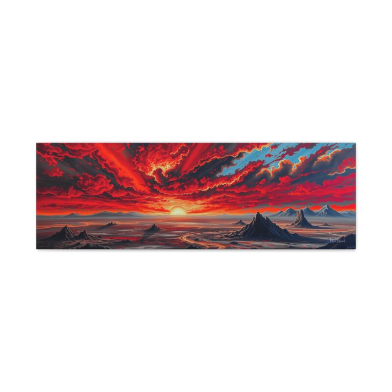 Scorched Horizon - Landscape Canvas Wall Art - Image 8