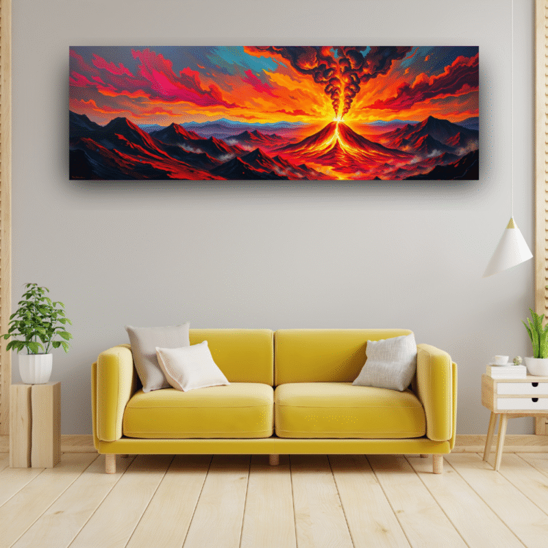 Volcanic Rebirth Eruption - Canvas Wall Art - Image 6