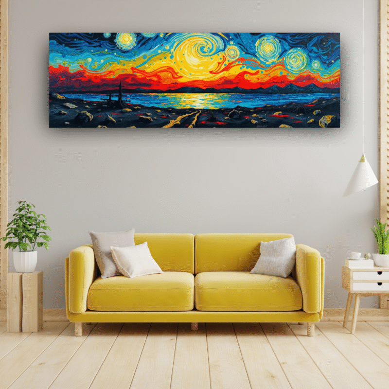 Path to the Strange Beyond - Panoramic Canvas Wall Art - Image 5