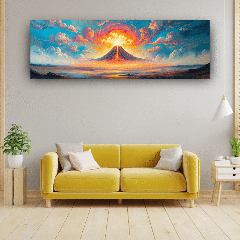 Sacred Eruption - Dreamscape Canvas Wall Art - Image 7