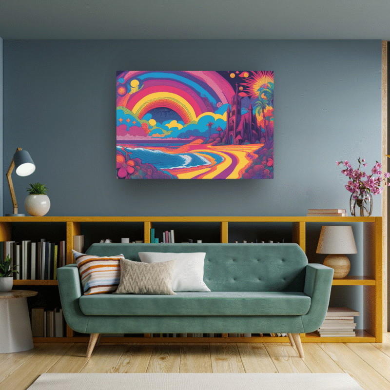 Sanctuary Glow - Psychedelic Canvas Wall Art - Image 5