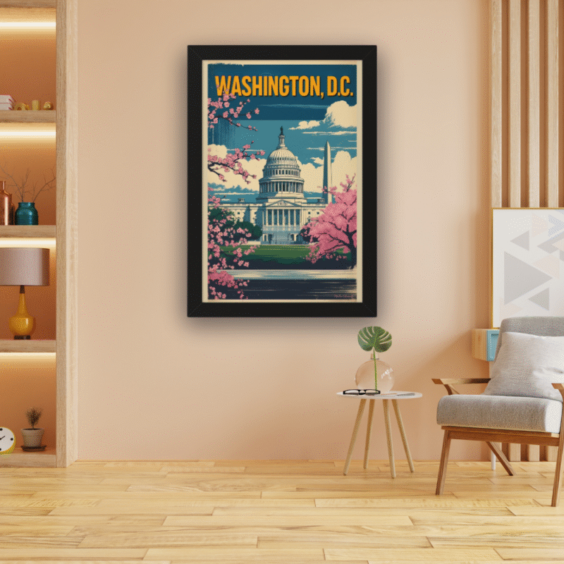 Capital Bloom - Washington DC Cherry Blossom Art Print - Image 3