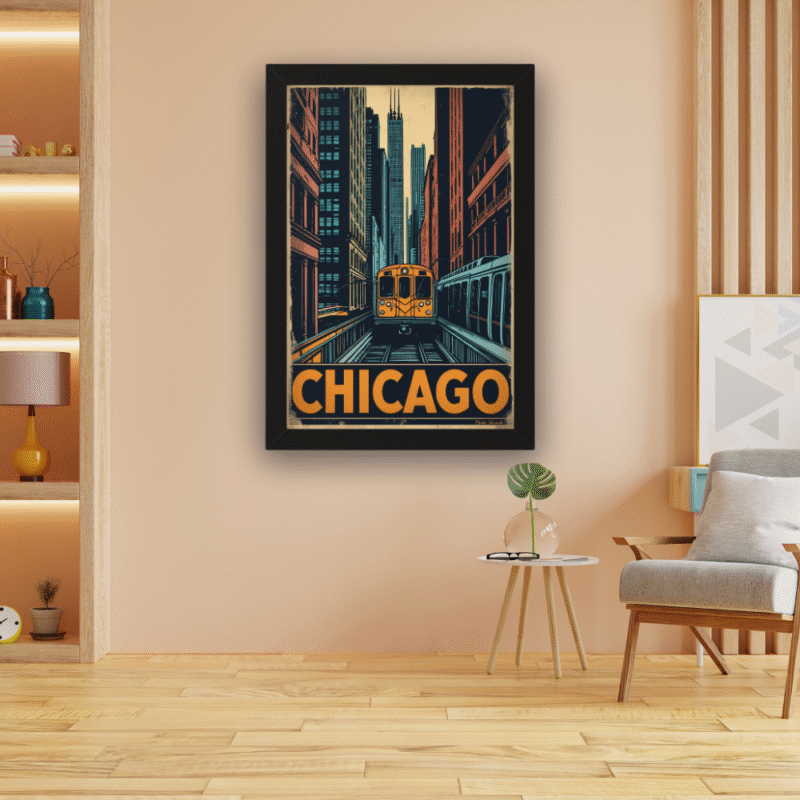 Elevated Journey - Chicago L Train Fine Art Print - Image 3