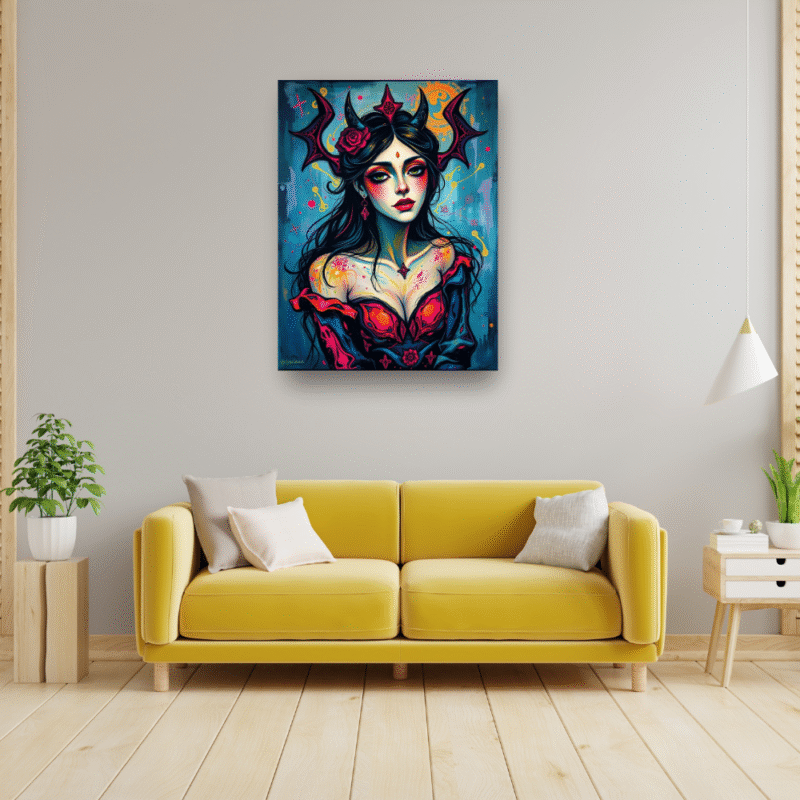 Crown of Silence - Neo Symbolist Canvas Wall Art - Image 5