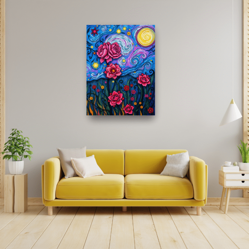 Starborn Garden - Modern Canvas Wall Art - Image 5
