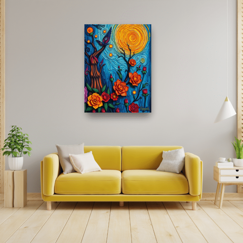 Twilight Song - Neo Symbolist Canvas Wall Art - Image 5