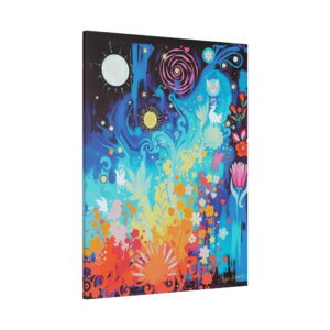 Starlight Garden - Whimsical Canvas Wall Art