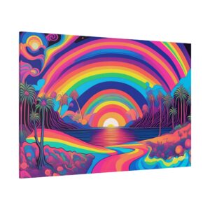Rainbow Mirage - Psychedelic Canvas Wall Art