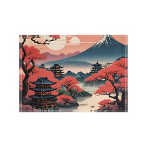 Cherry Temple Landscape Acrylic Photo Block