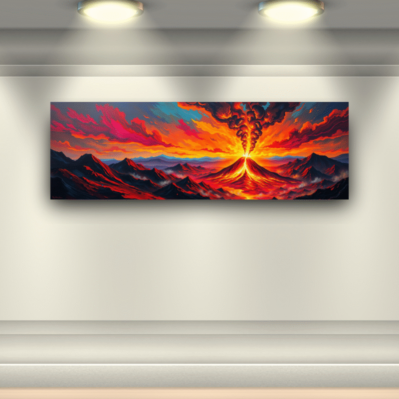 Volcanic Rebirth Eruption - Canvas Wall Art - Image 7