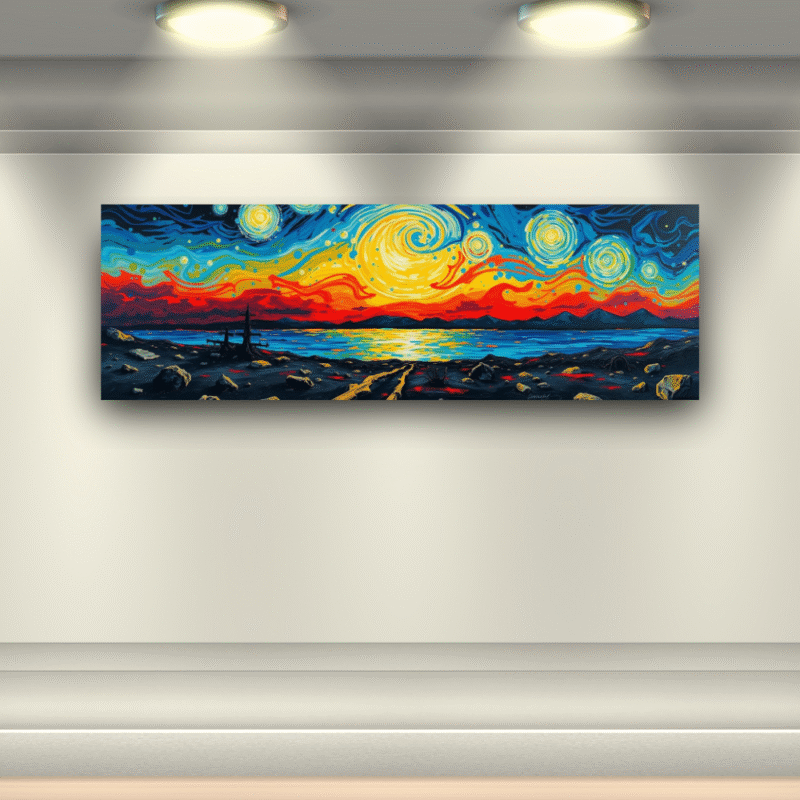 Path to the Strange Beyond - Panoramic Canvas Wall Art - Image 7