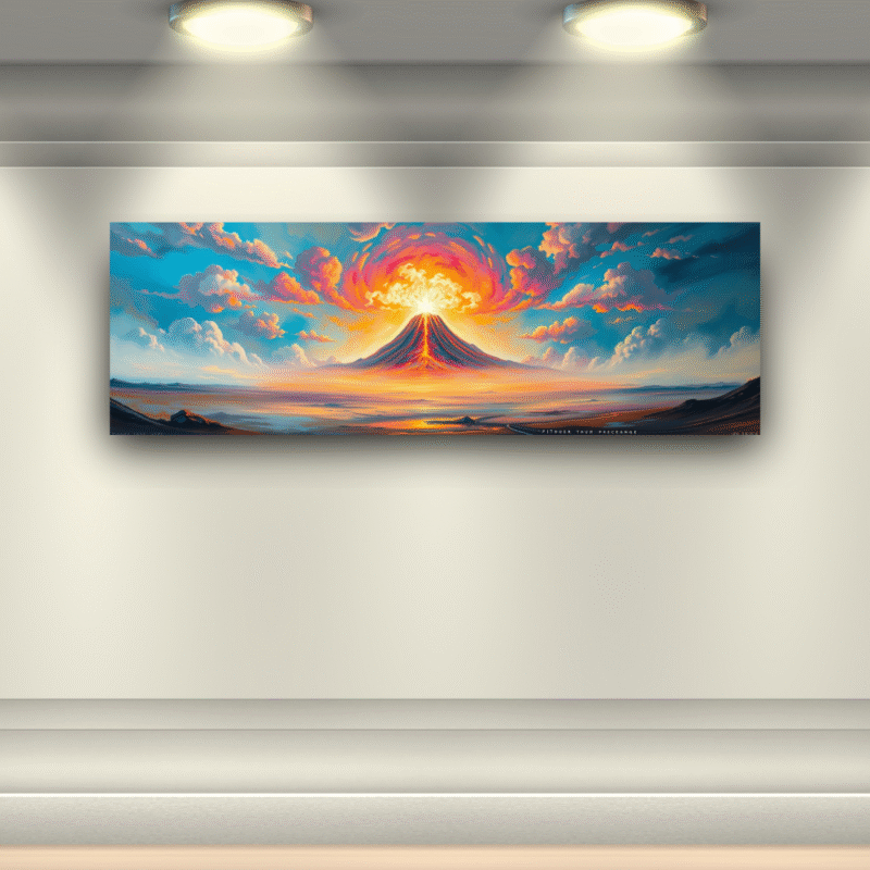 Sacred Eruption - Dreamscape Canvas Wall Art - Image 5