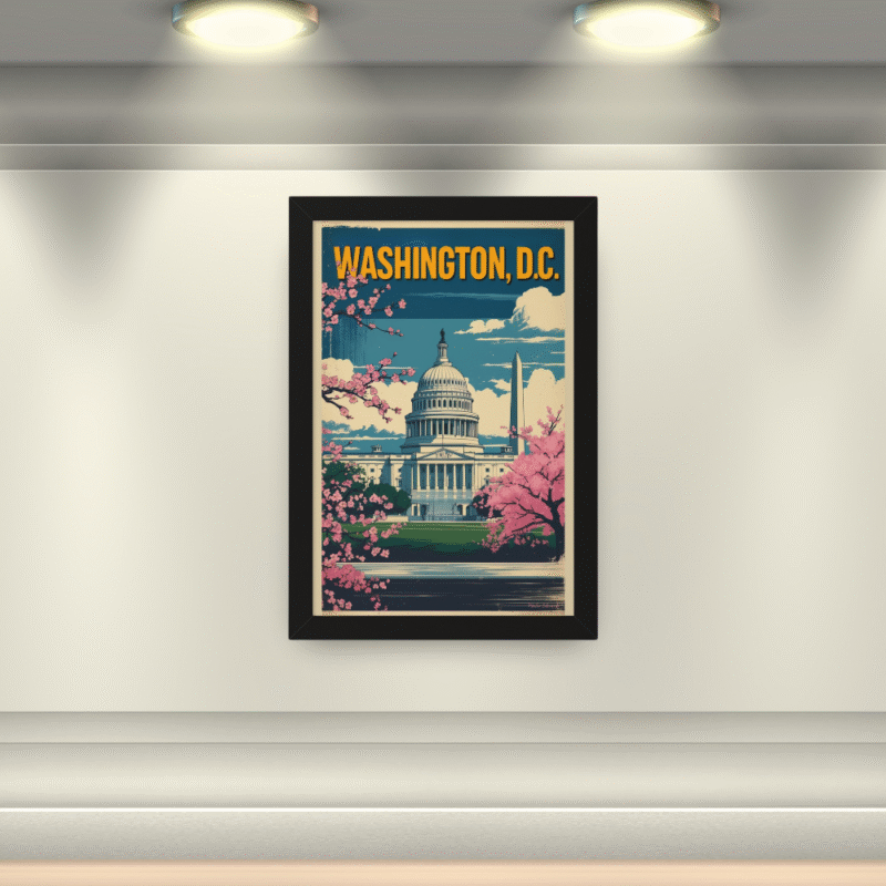 Capital Bloom - Washington DC Cherry Blossom Art Print - Image 4