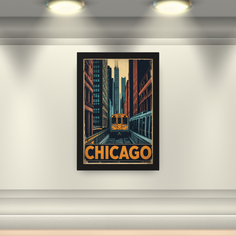 Elevated Journey - Chicago L Train Fine Art Print - Image 4