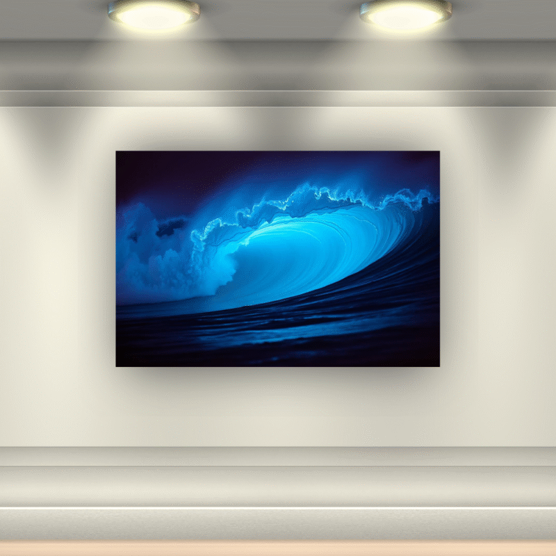 Midnight Wave Barrel | Ocean Power Acrylic Wall Art - Image 6