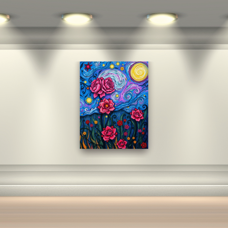 Starborn Garden - Modern Canvas Wall Art - Image 6