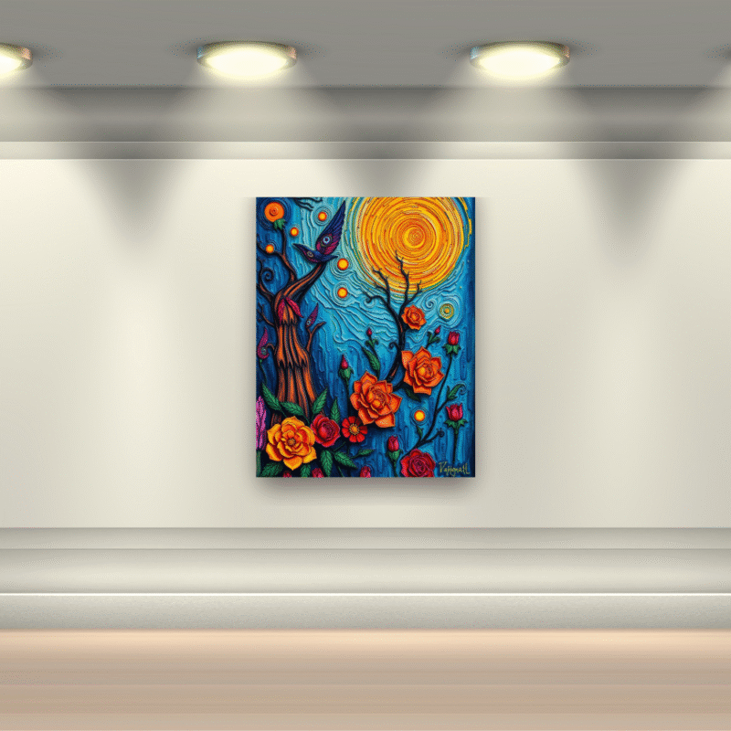 Twilight Song - Neo Symbolist Canvas Wall Art - Image 6
