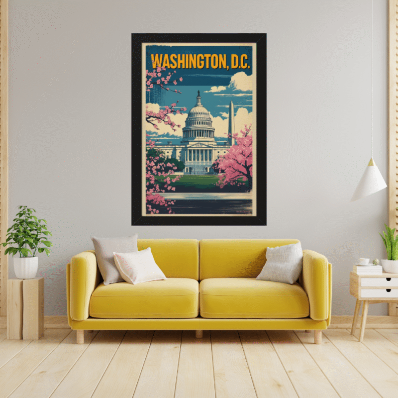 Capital Bloom - Washington DC Cherry Blossom Art Print - Image 5