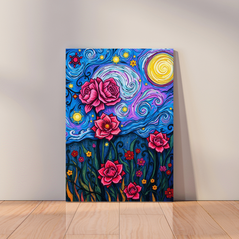 Starborn Garden - Modern Canvas Wall Art - Image 4