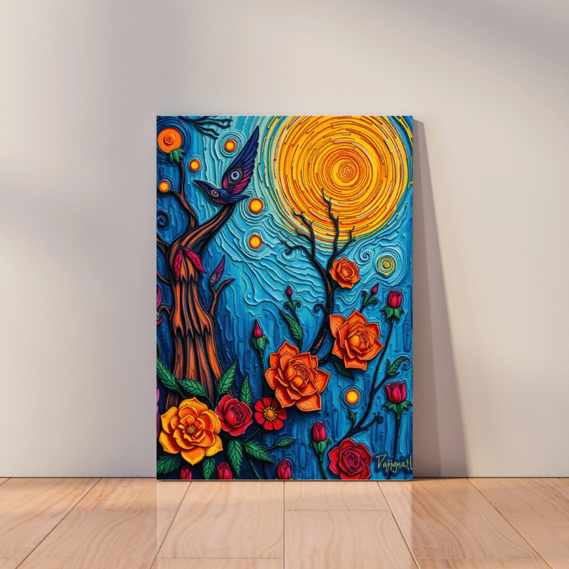 Twilight Song - Neo Symbolist Canvas Wall Art - Image 4