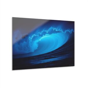 Midnight Wave Barrel | Ocean Power Acrylic Wall Art