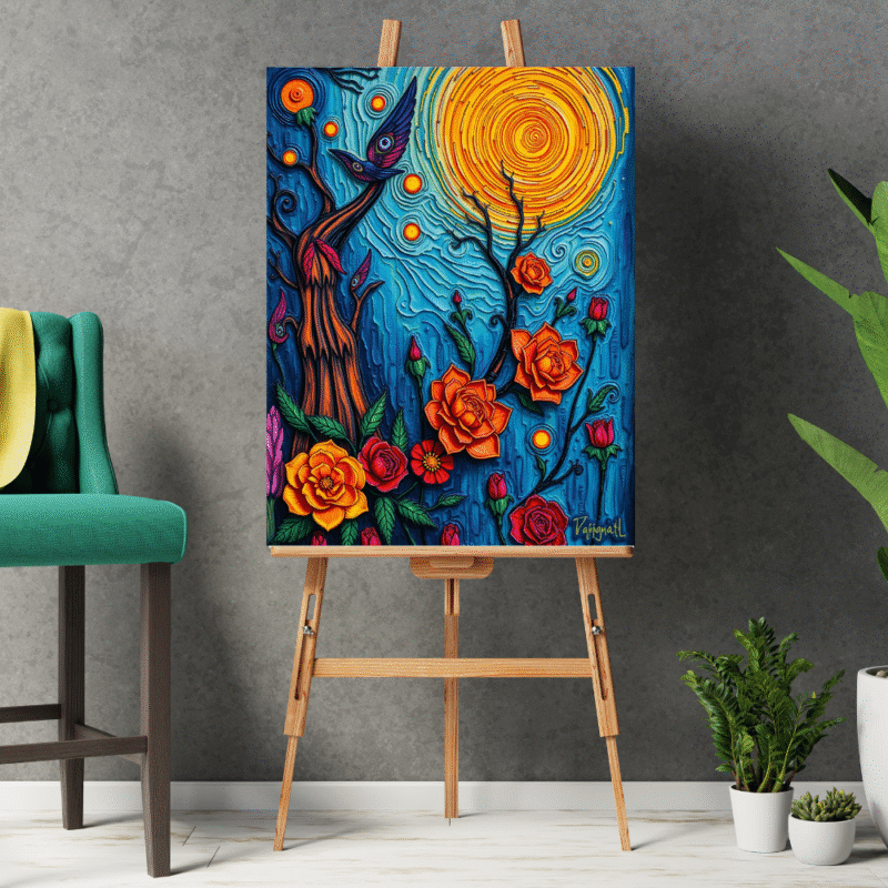 Twilight Song - Neo Symbolist Canvas Wall Art - Image 2