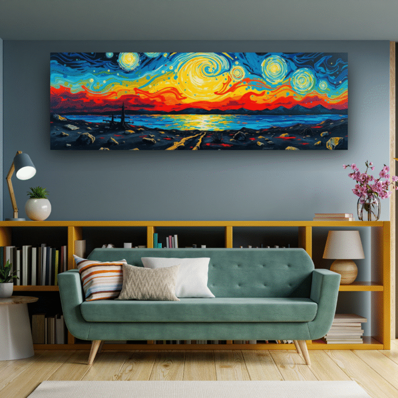 Path to the Strange Beyond - Panoramic Canvas Wall Art - Image 4
