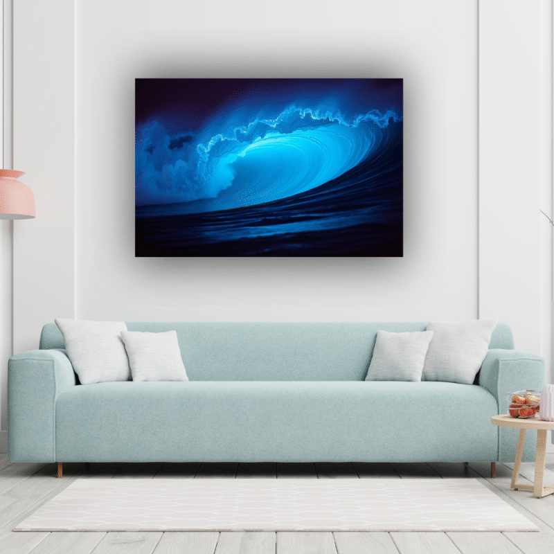 Midnight Wave Barrel | Ocean Power Acrylic Wall Art - Image 5