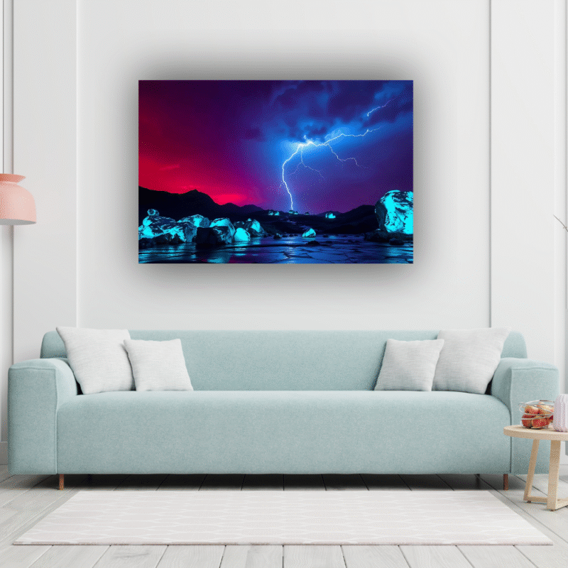 Arctic Lightning Storm | Frozen Wilderness Acrylic Wall Art - Image 5