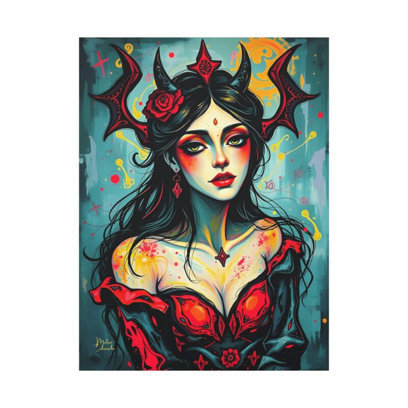 Crown of Silence - Neo Symbolist Canvas Wall Art - Image 8