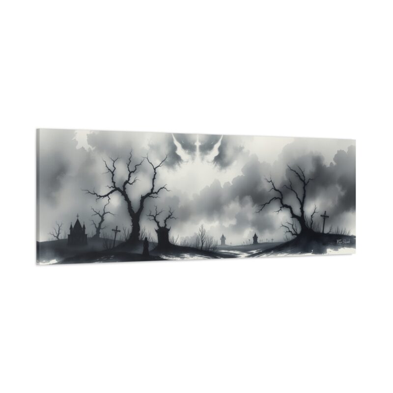 Phantom Whispers - Dark Gothic Canvas Wall Art