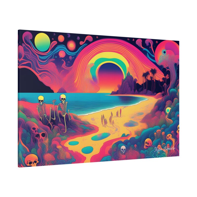 Eternal Shore - Chromatic Surreal Landscape Canvas Art